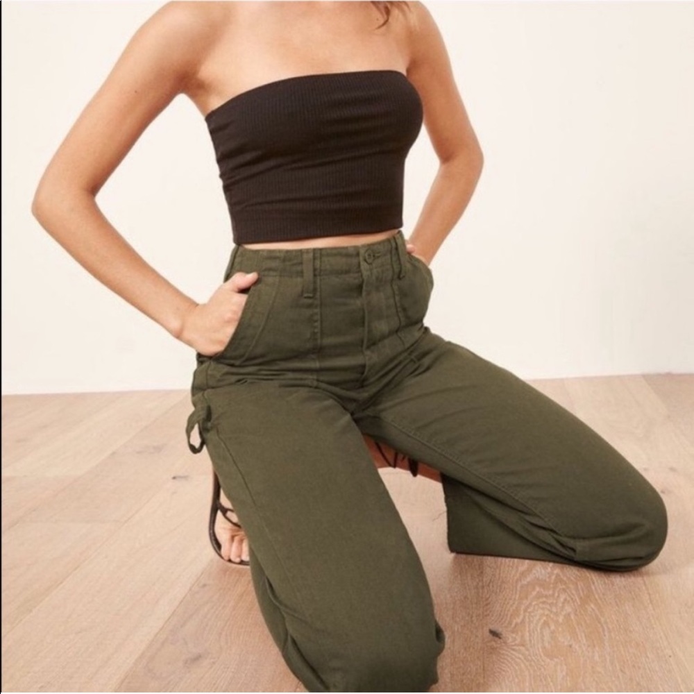 Reformation Utility Pant, olive green
